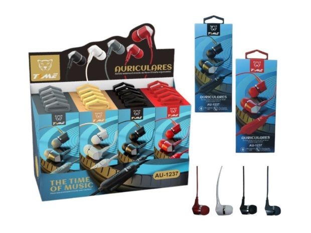 &u+ AURICULAR CABLE MANOS LIBRES AU-1237 AU-11010